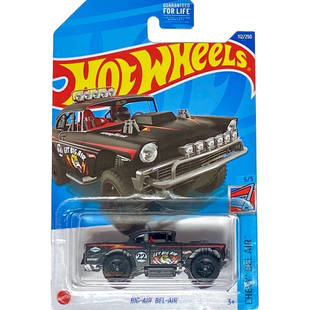 Hot Wheels Big-Air Bel-Air 112/250 Chevy Bel Air‎ 5/5 Blk Die-cast 1:64 NIP 2022